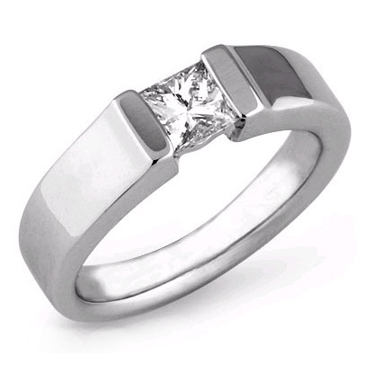 0 55ct princess cut solitaire ring in 14kt white 0 55ct princess cut solitaire ring in 14kt white