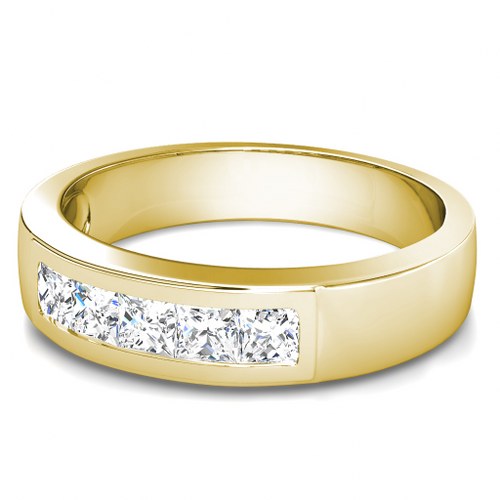 ... Rings  Mens Rings  1.00CT Princess Cut Diamond Men's Wedding Band